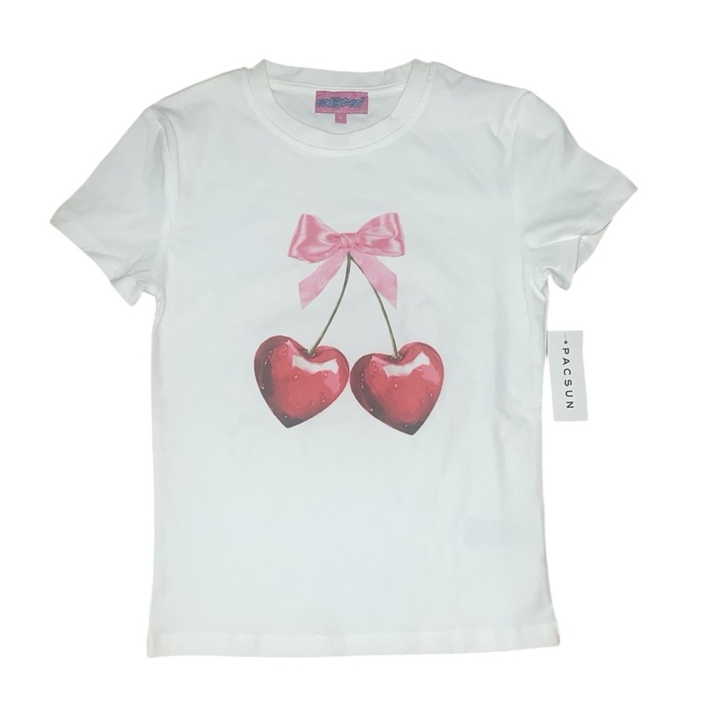 NWT edikted cherry long line tee